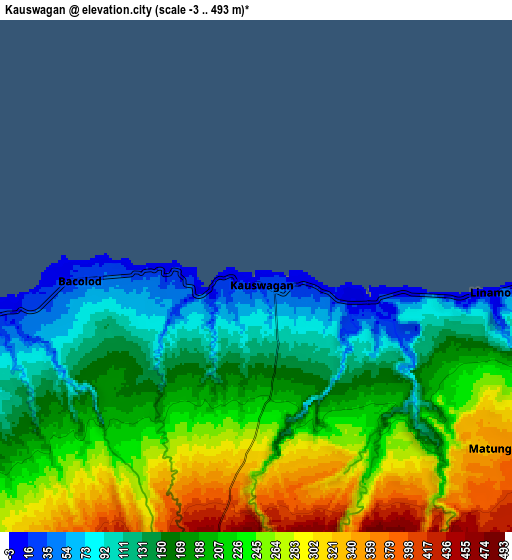 Zoom OUT 2x Kauswagan, Philippines elevation map