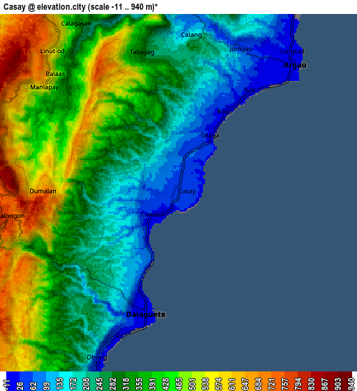 Zoom OUT 2x Casay, Philippines elevation map