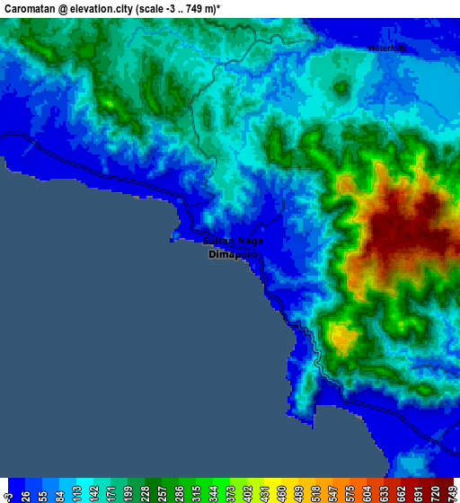 Zoom OUT 2x Caromatan, Philippines elevation map