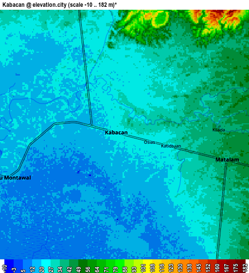 Zoom OUT 2x Kabacan, Philippines elevation map