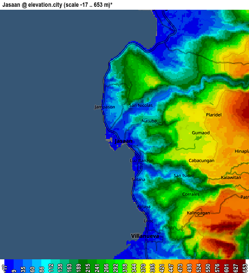 Zoom OUT 2x Jasaan, Philippines elevation map