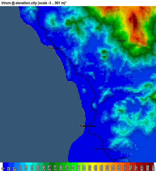 Zoom OUT 2x Irirum, Philippines elevation map