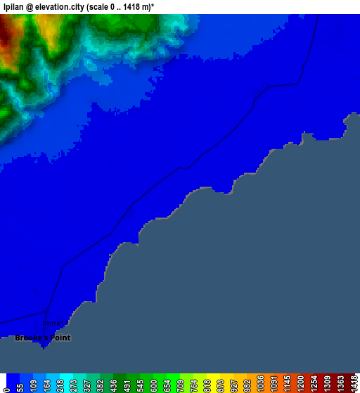 Zoom OUT 2x Ipilan, Philippines elevation map
