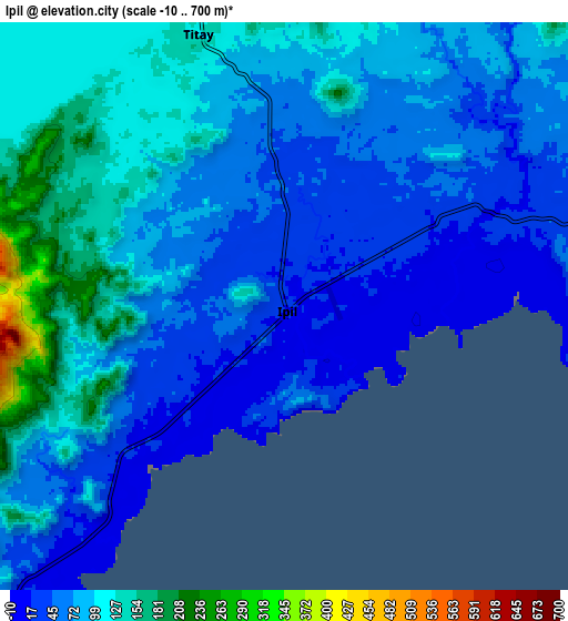 Zoom OUT 2x Ipil, Philippines elevation map