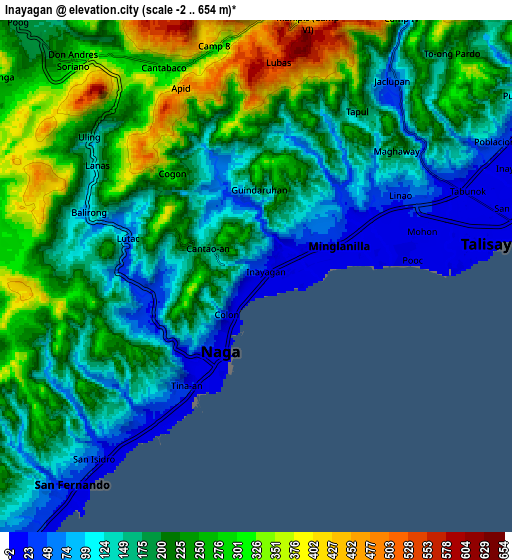 Zoom OUT 2x Inayagan, Philippines elevation map