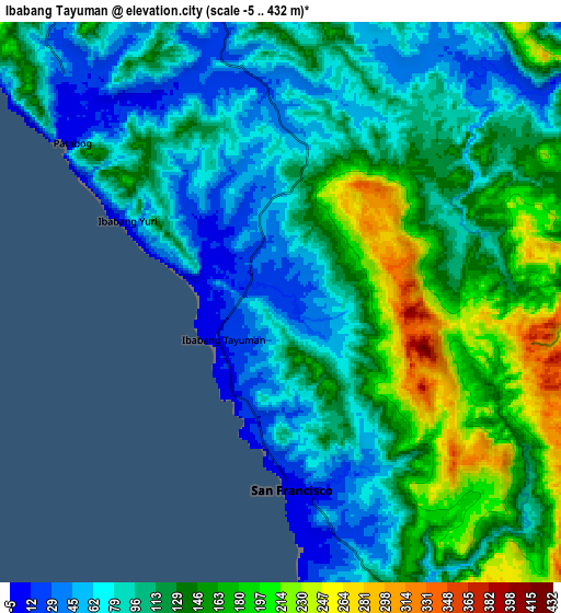 Zoom OUT 2x Ibabang Tayuman, Philippines elevation map