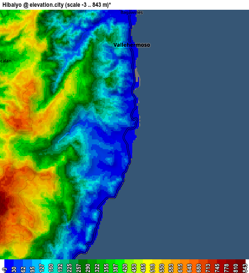 Zoom OUT 2x Hibaiyo, Philippines elevation map