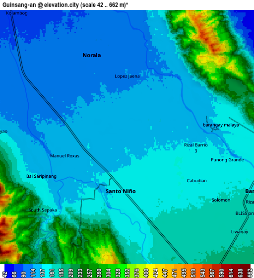 Zoom OUT 2x Guinsang-an, Philippines elevation map