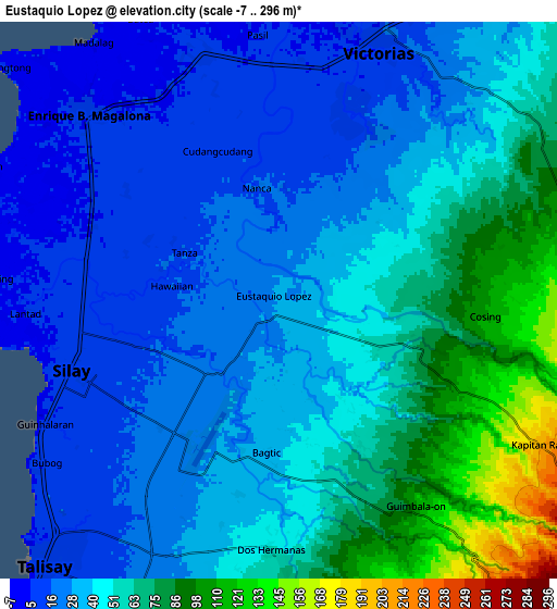 Zoom OUT 2x Eustaquio Lopez, Philippines elevation map