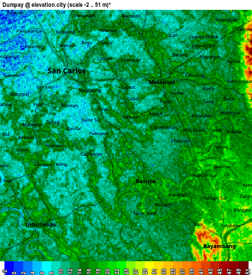 Zoom OUT 2x Dumpay, Philippines elevation map