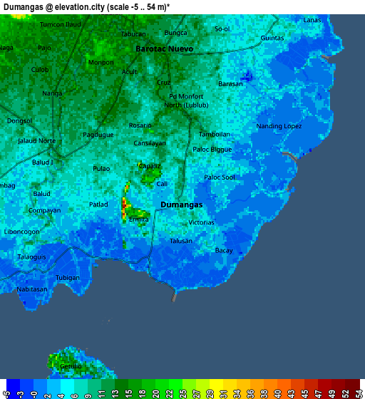 Zoom OUT 2x Dumangas, Philippines elevation map