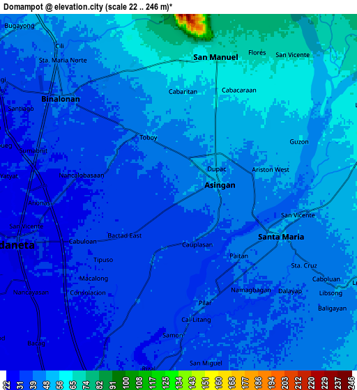 Zoom OUT 2x Domampot, Philippines elevation map