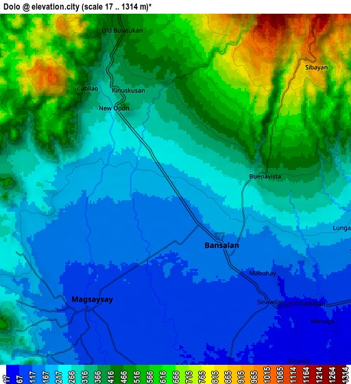 Zoom OUT 2x Dolo, Philippines elevation map