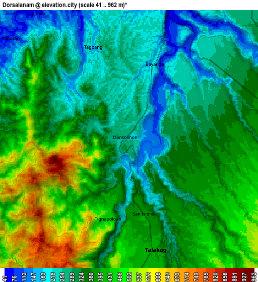 Zoom OUT 2x Dorsalanam, Philippines elevation map