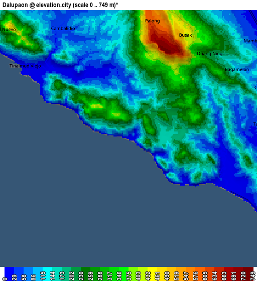 Zoom OUT 2x Dalupaon, Philippines elevation map