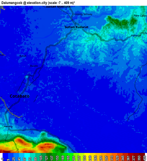 Zoom OUT 2x Dalumangcob, Philippines elevation map