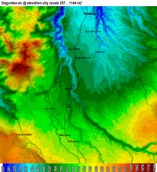 Zoom OUT 2x Dagumba-an, Philippines elevation map