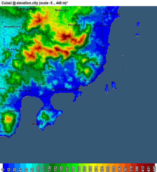 Zoom OUT 2x Culasi, Philippines elevation map