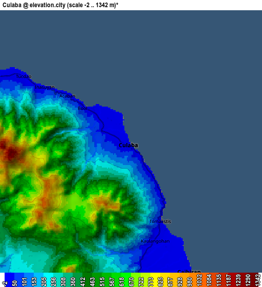 Zoom OUT 2x Culaba, Philippines elevation map