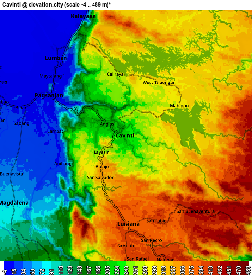 Zoom OUT 2x Cavinti, Philippines elevation map