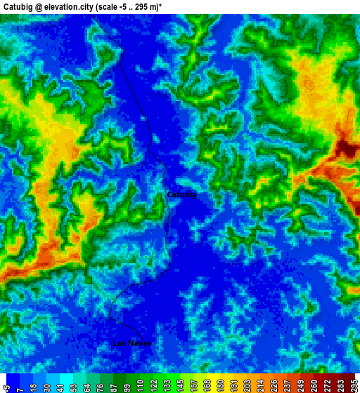 Zoom OUT 2x Catubig, Philippines elevation map