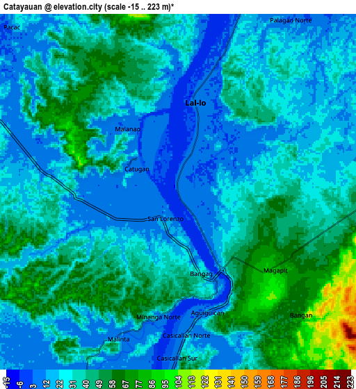 Zoom OUT 2x Catayauan, Philippines elevation map