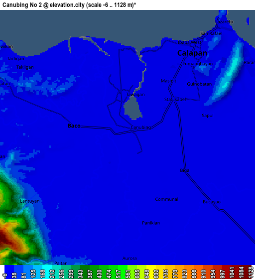 Zoom OUT 2x Canubing No 2, Philippines elevation map
