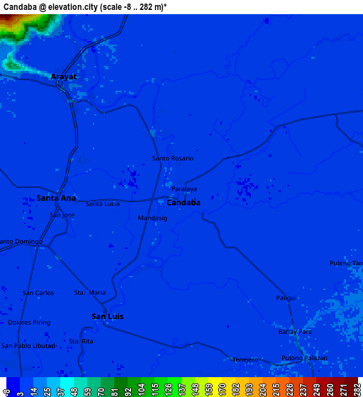 Zoom OUT 2x Candaba, Philippines elevation map