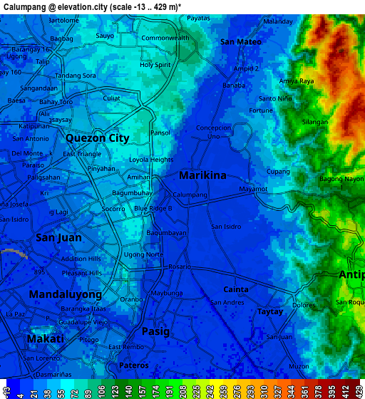 Zoom OUT 2x Calumpang, Philippines elevation map