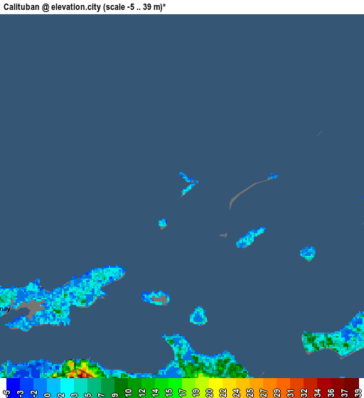 Zoom OUT 2x Calituban, Philippines elevation map