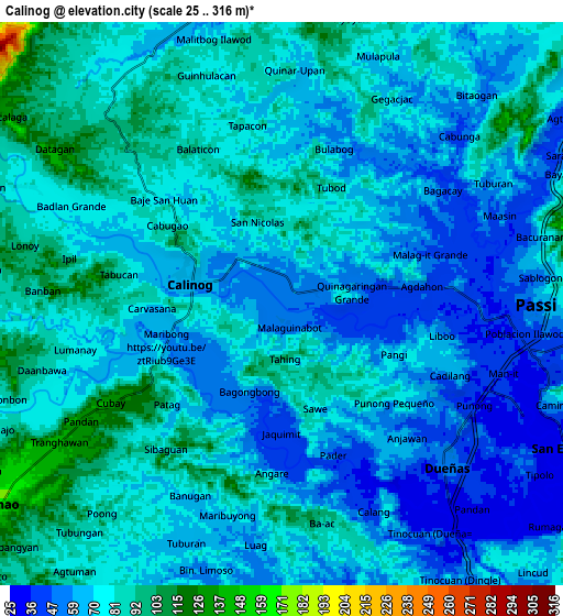 Zoom OUT 2x Calinog, Philippines elevation map