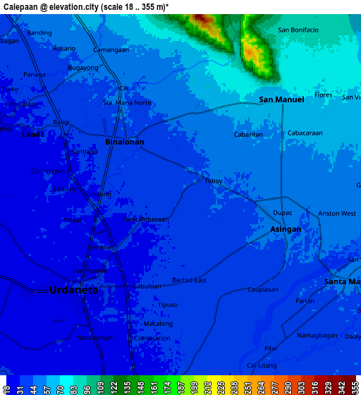 Zoom OUT 2x Calepaan, Philippines elevation map