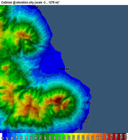 Zoom OUT 2x Caibiran, Philippines elevation map