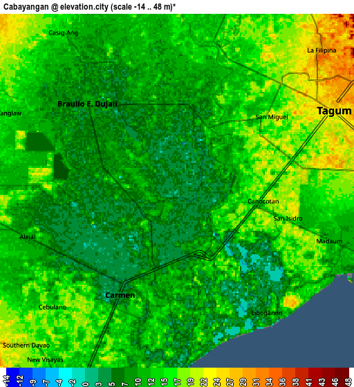 Zoom OUT 2x Cabayangan, Philippines elevation map