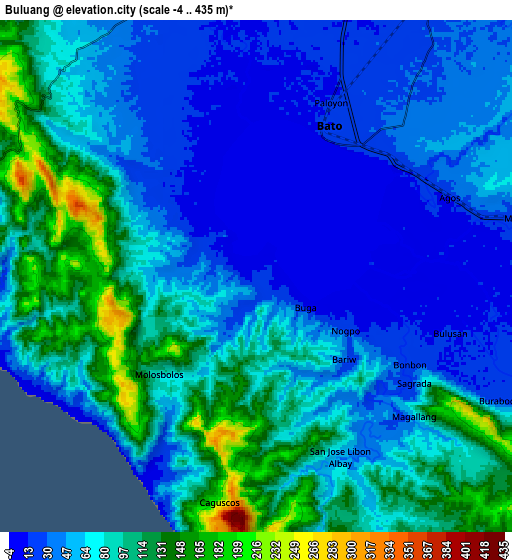 Zoom OUT 2x Buluang, Philippines elevation map