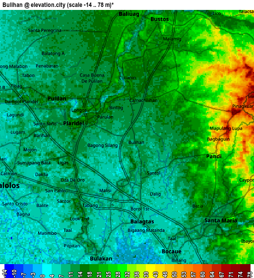Zoom OUT 2x Bulihan, Philippines elevation map