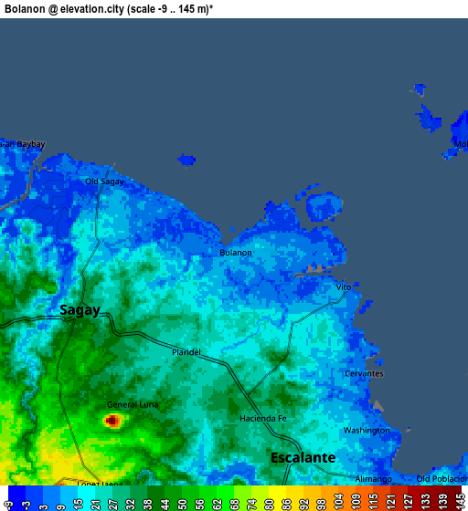 Zoom OUT 2x Bolanon, Philippines elevation map