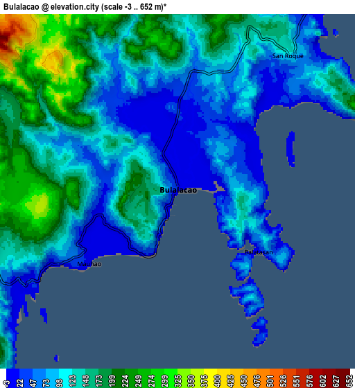 Zoom OUT 2x Bulalacao, Philippines elevation map
