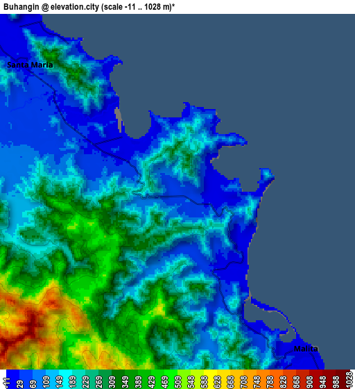 Zoom OUT 2x Buhangin, Philippines elevation map