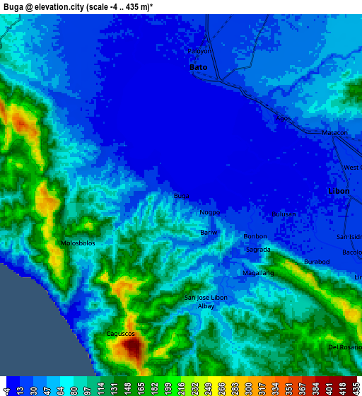 Zoom OUT 2x Buga, Philippines elevation map