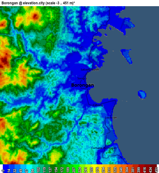 Zoom OUT 2x Borongan, Philippines elevation map