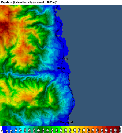 Zoom OUT 2x Payabon, Philippines elevation map