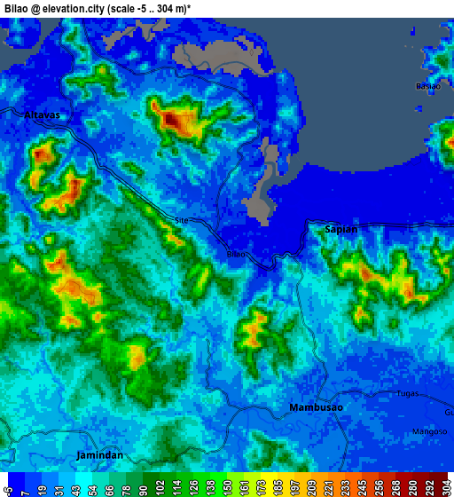 Zoom OUT 2x Bilao, Philippines elevation map