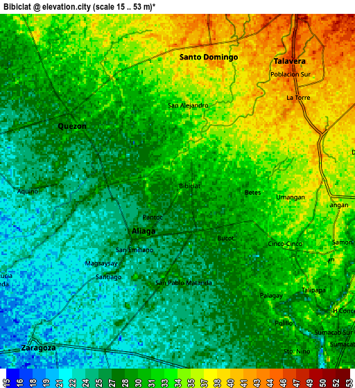 Zoom OUT 2x Bibiclat, Philippines elevation map