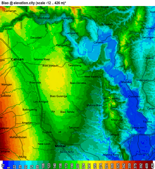 Zoom OUT 2x Biao, Philippines elevation map