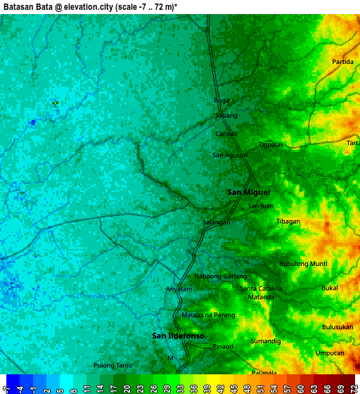 Zoom OUT 2x Batasan Bata, Philippines elevation map
