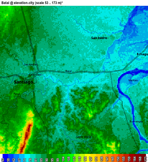 Zoom OUT 2x Batal, Philippines elevation map