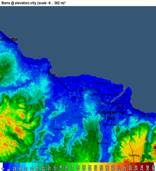 Zoom OUT 2x Barra, Philippines elevation map