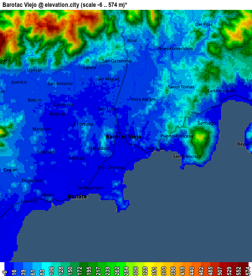 Zoom OUT 2x Barotac Viejo, Philippines elevation map