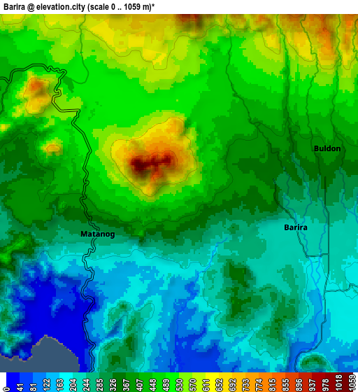 Zoom OUT 2x Barira, Philippines elevation map